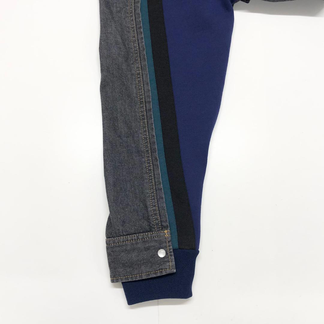 ○★訳有り新品未使用　FACETASM　デニムスウェットジャケット　4　ブラック