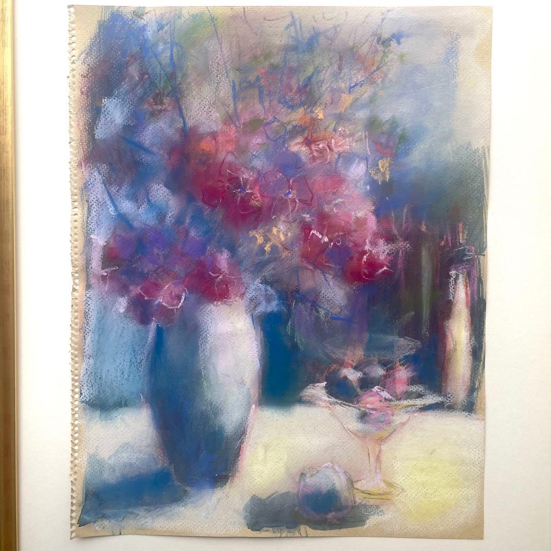パステル画/色褪せない花束の贈り物/癒し/ヒーリング/パワースポット/