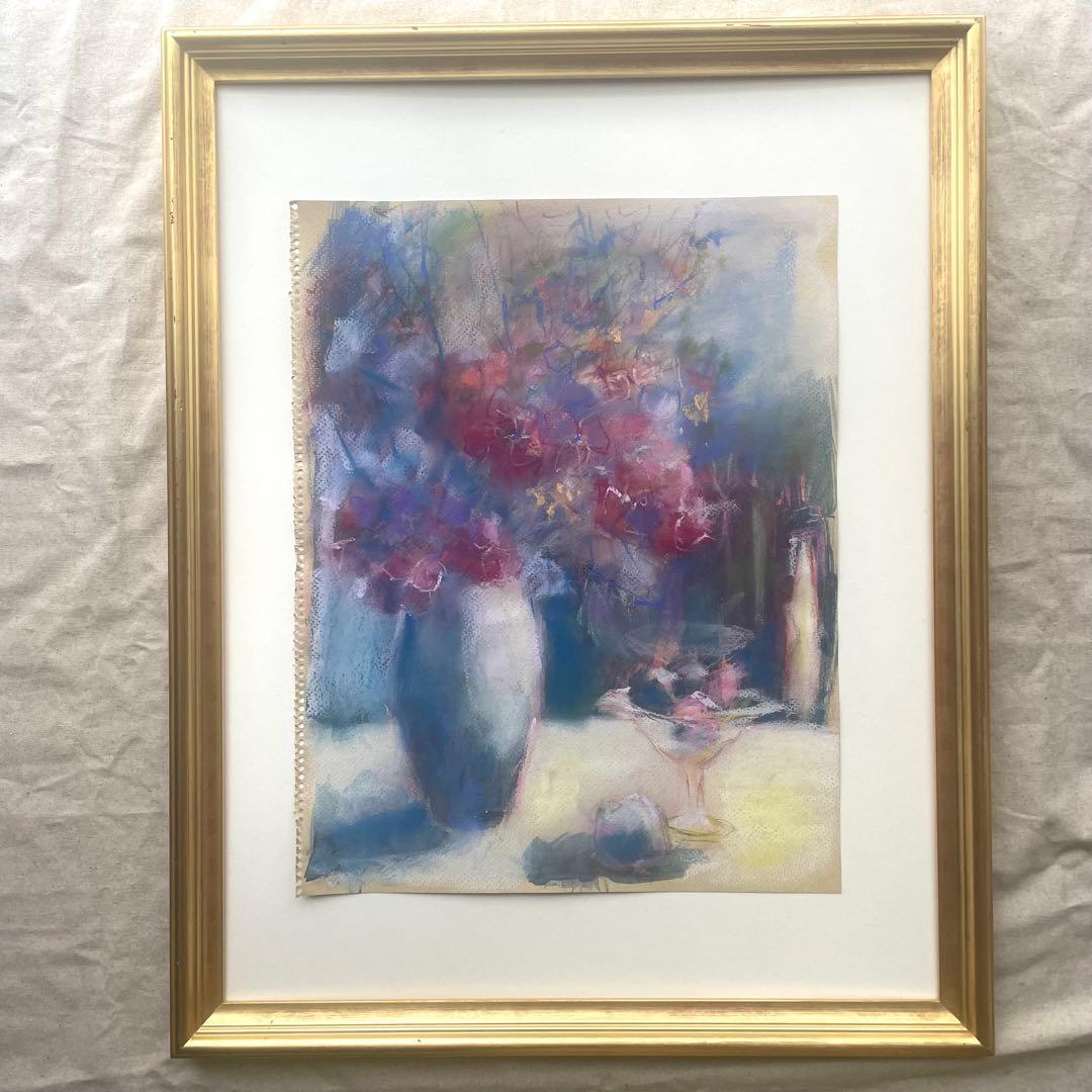 パステル画/色褪せない花束の贈り物/癒し/ヒーリング/パワースポット/