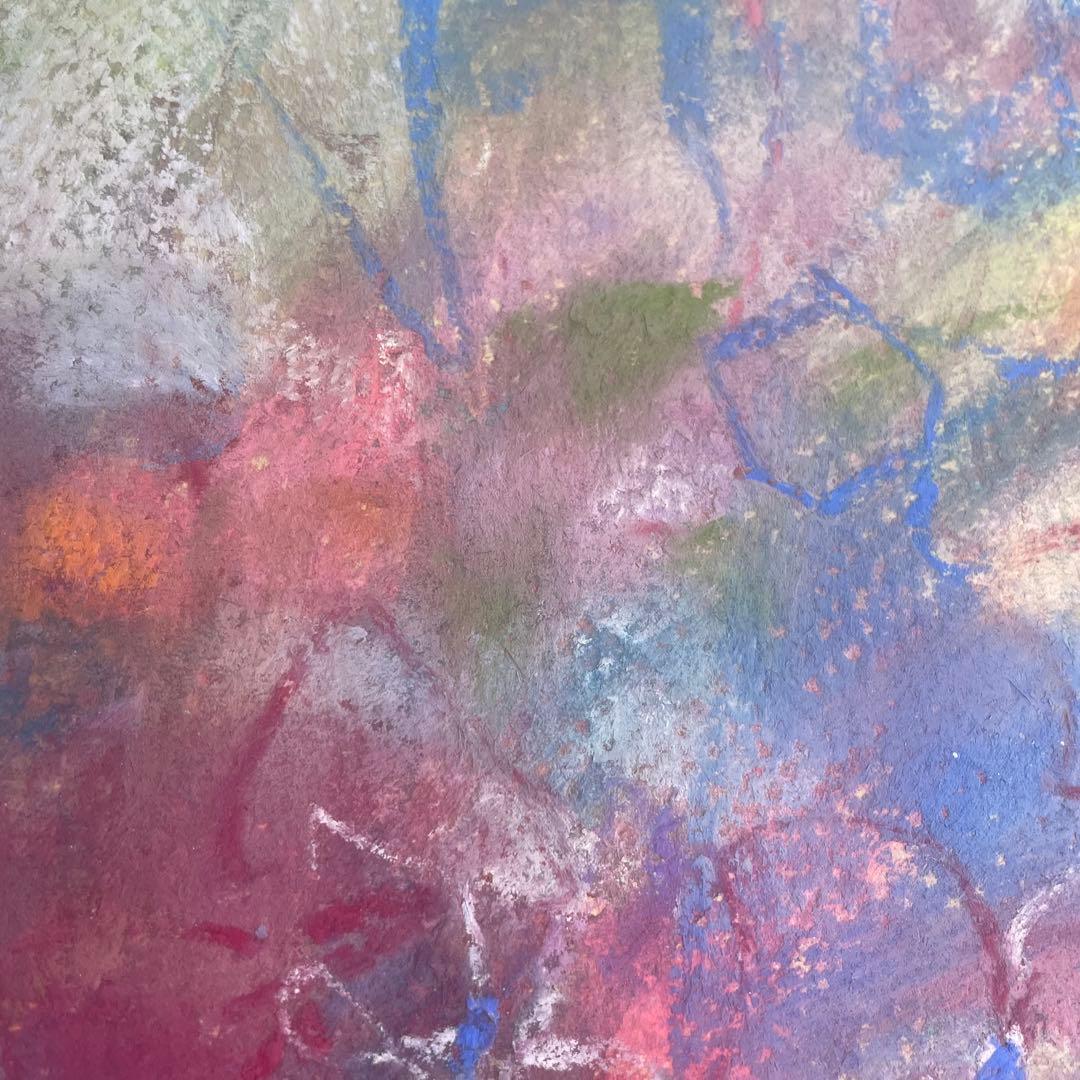 パステル画/色褪せない花束の贈り物/癒し/ヒーリング/パワースポット/