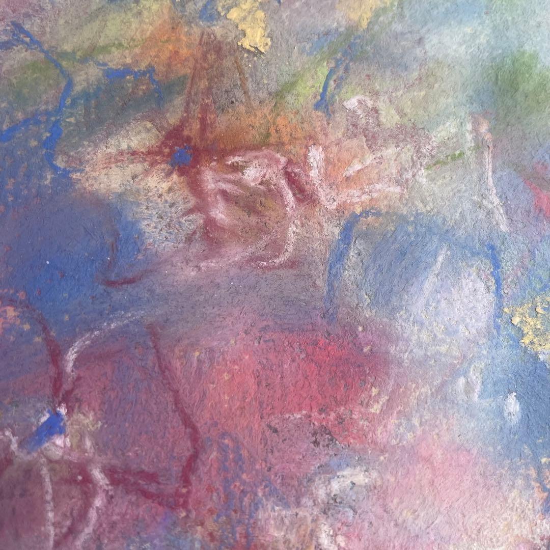 パステル画/色褪せない花束の贈り物/癒し/ヒーリング/パワースポット/