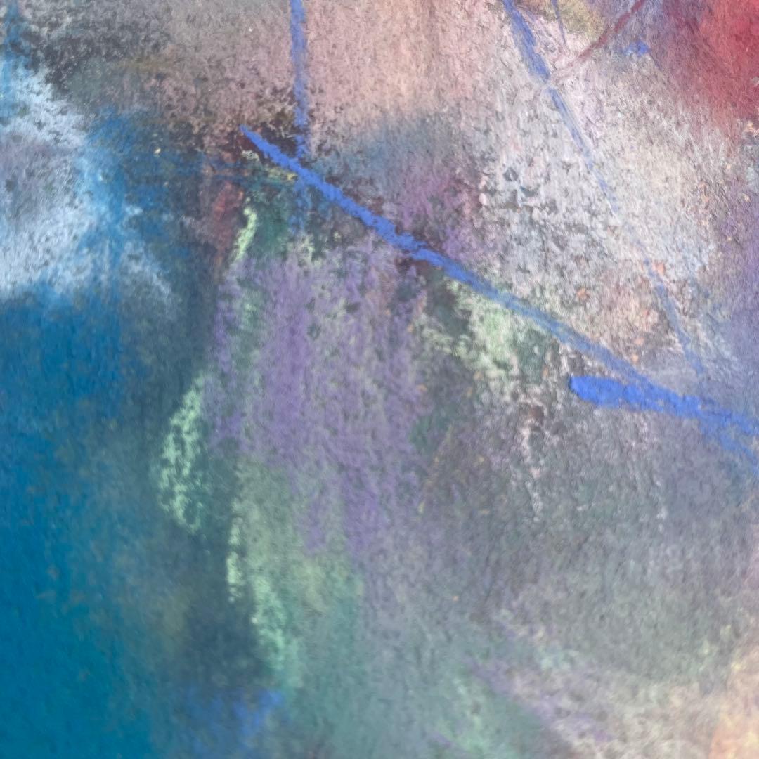 パステル画/色褪せない花束の贈り物/癒し/ヒーリング/パワースポット/