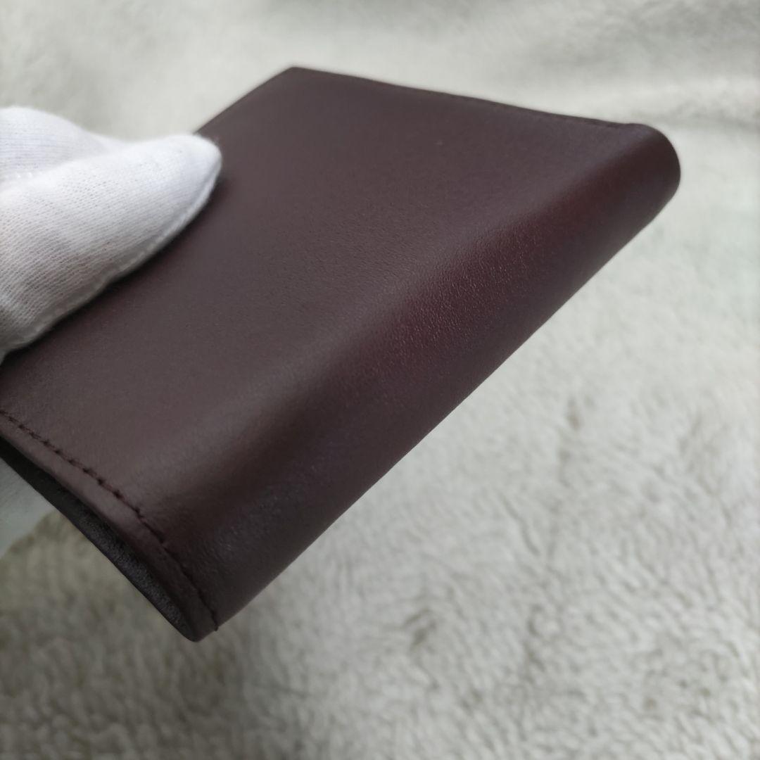 皇居　皇室　限定　折り財布　こげ茶　本革