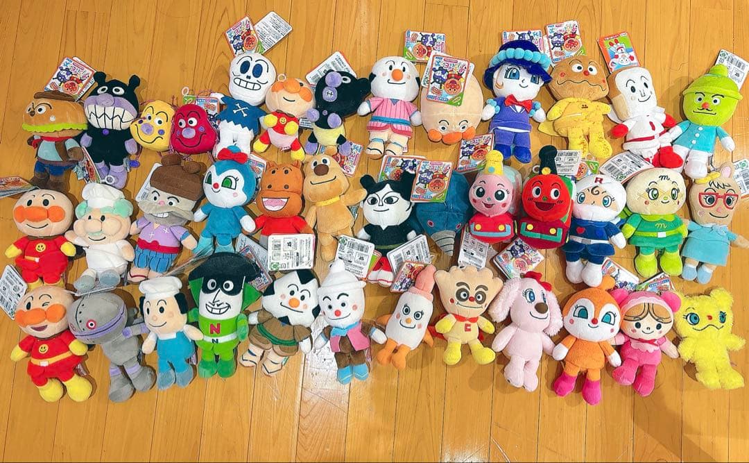 半額以下 新品 タグ付き アンパンマン プリちいビーンズ ぬいぐるみ 人形 人気
