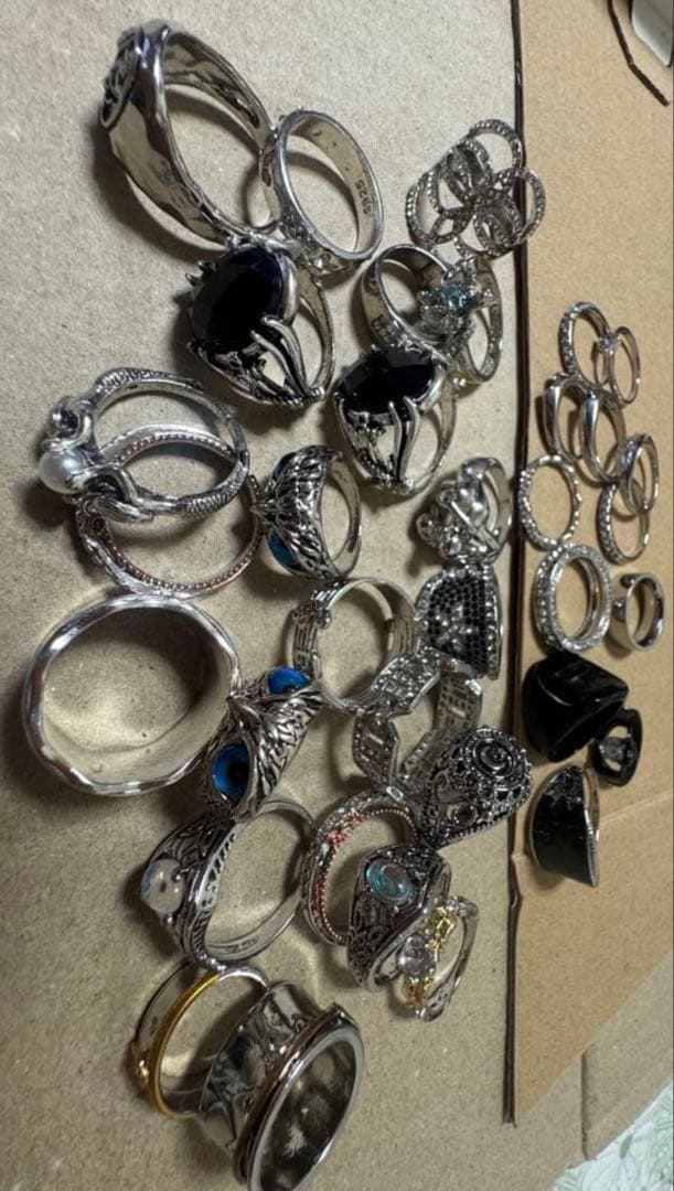 925とs925の刻印があるリング(35個)