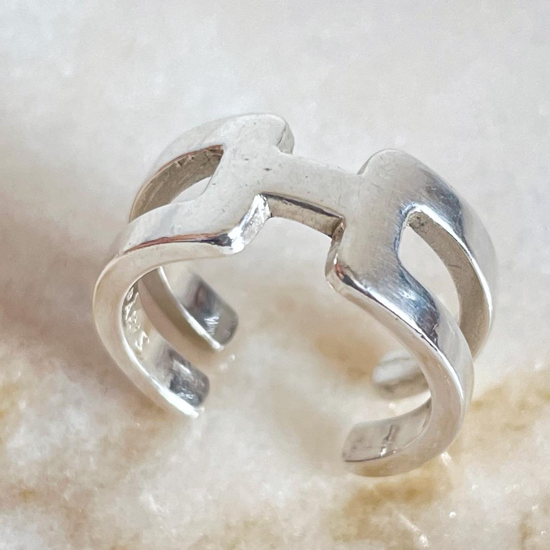 7075 激レア☆ HERMES エルメス ヴィンテージ シルバーリング 指輪