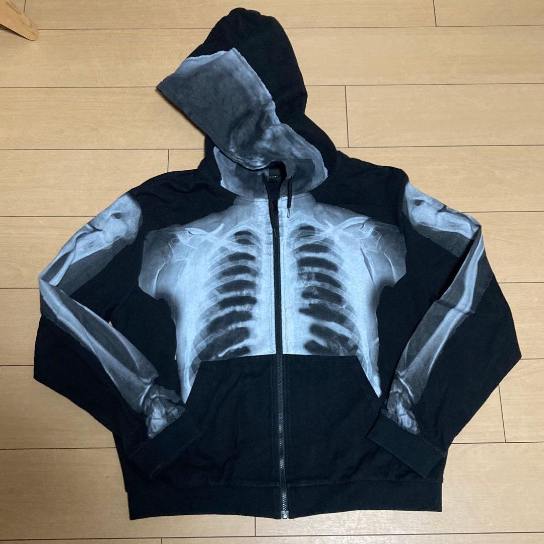 IKUMI イクミ　レントゲン　スケルトンパーカー　ビッグシルエット