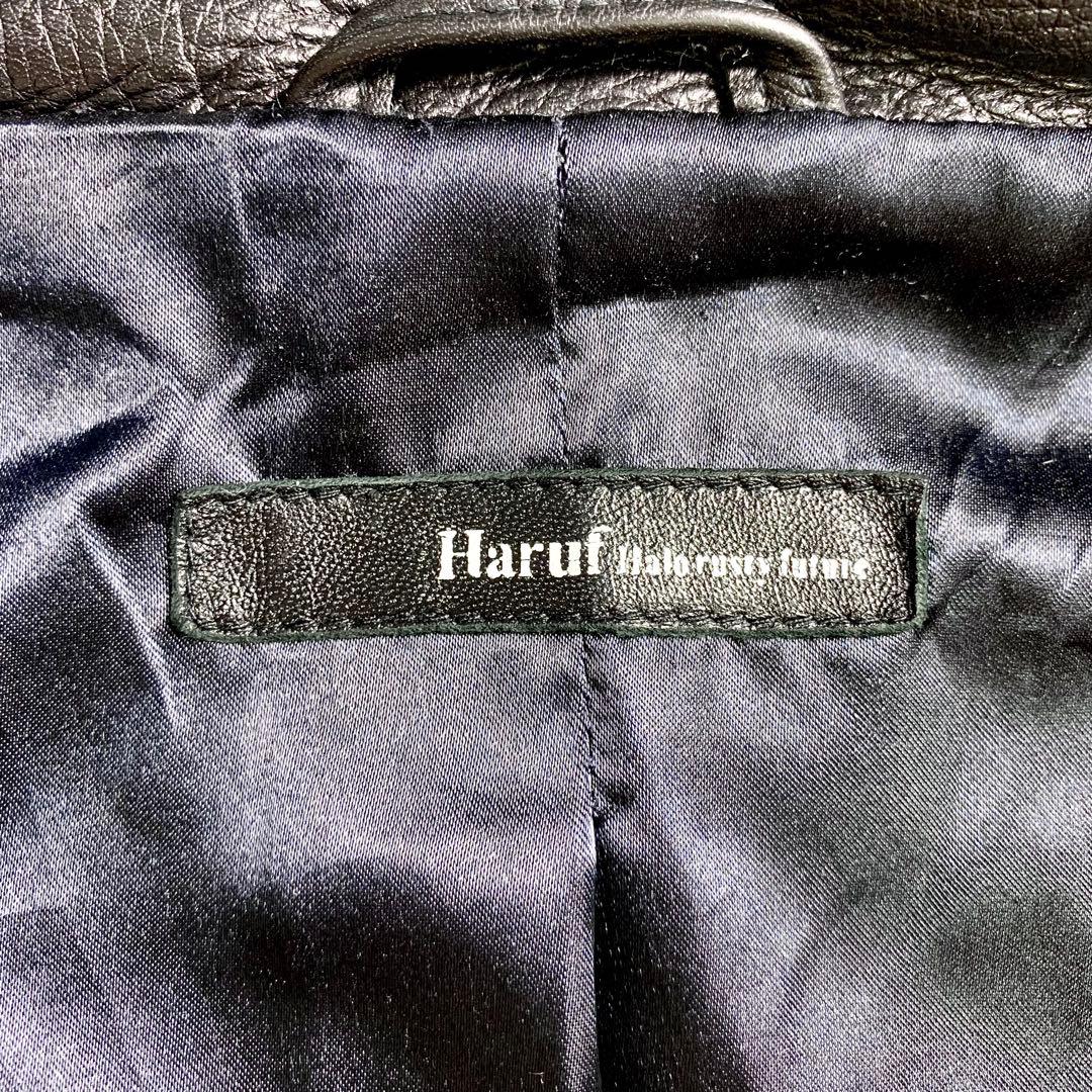 Haruf レザージャケット ライダースジャケット 牛革 LL