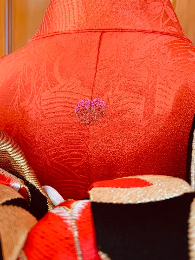 七五三　7歳の女の子のお振袖コーディネート　ハーフ成人式や卒業式にも　色無地