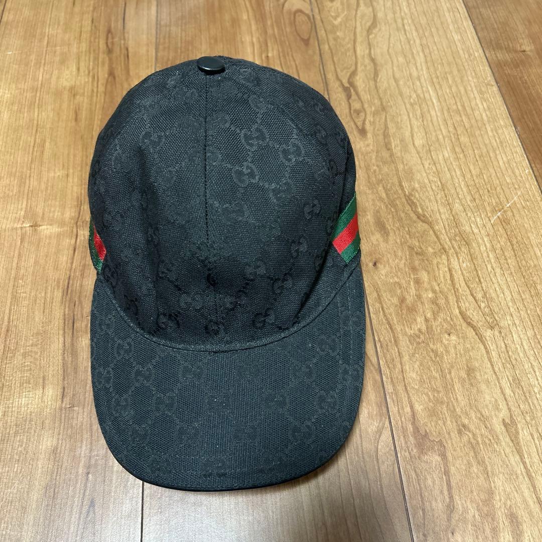 Gucci ブラック キャップ　Lサイズ