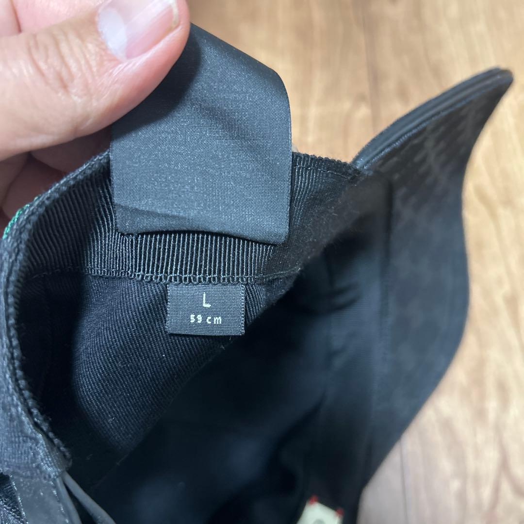 Gucci ブラック キャップ　Lサイズ