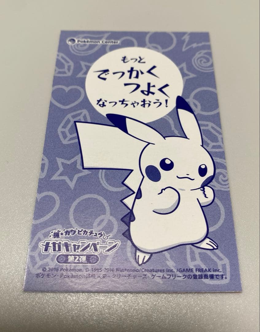 太*】様 ポケモン　ポンチョを着たピカチュウ 名刺カード メガリザードン
