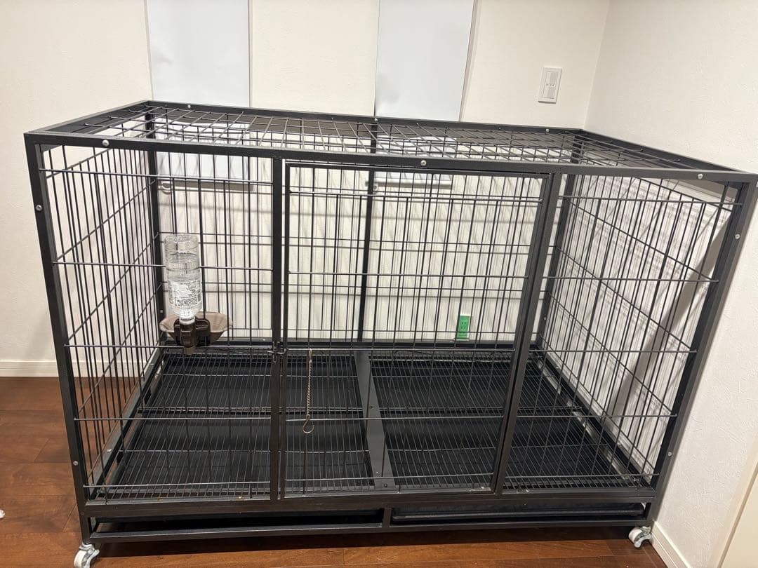 4Lサイズ 犬用ケージ 引き出し型トレイ付き