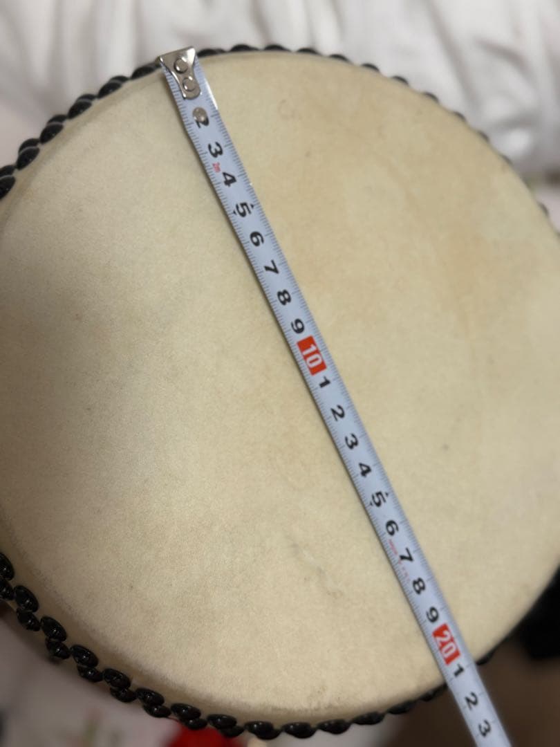 【岡田屋布施】中型和太鼓 木製バチ&スタンド付き