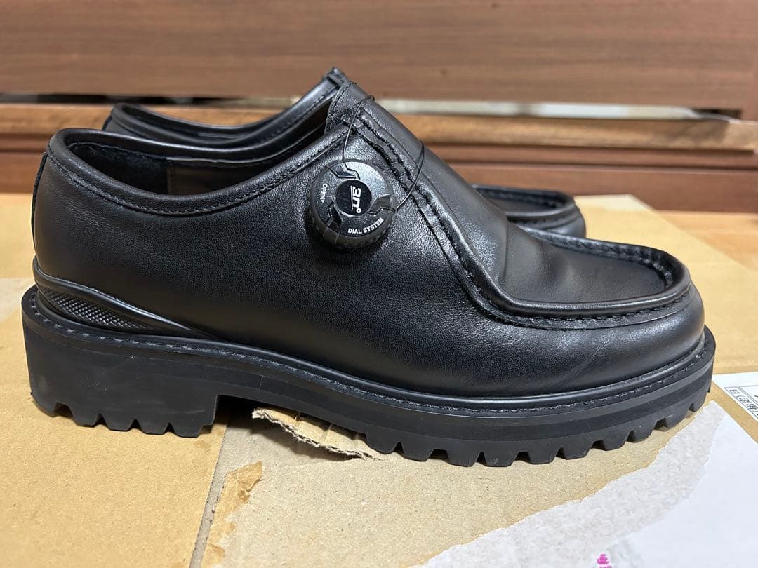 靴 (42)PG Steven Alan KNOCK BLACK LEATHER