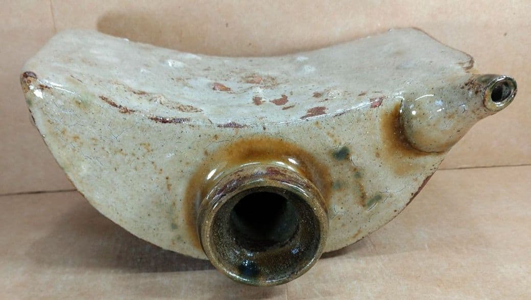 【本物保証】金城次郎 魚紋抱瓶 共箱 栞 壷屋焼 やちむん 人間国宝 無傷