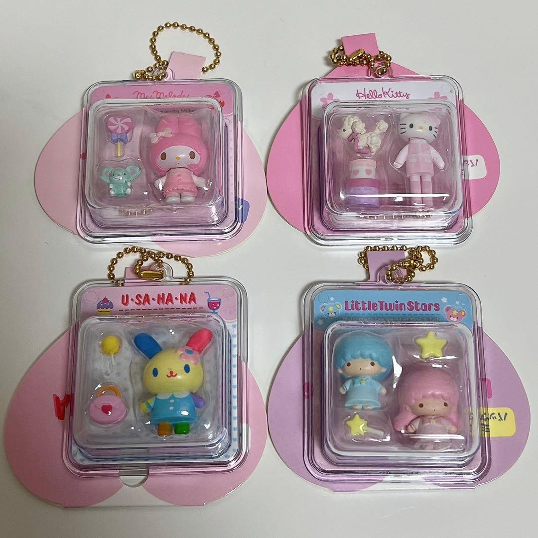 【新品未使用】 サンリオ　ミニチュアパッケージチャーム　4種セット