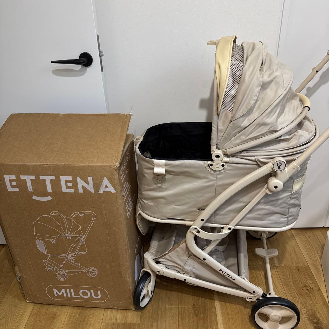 PETTENA MILOU ワンタッチで全部折りたためる分離型ペットカート