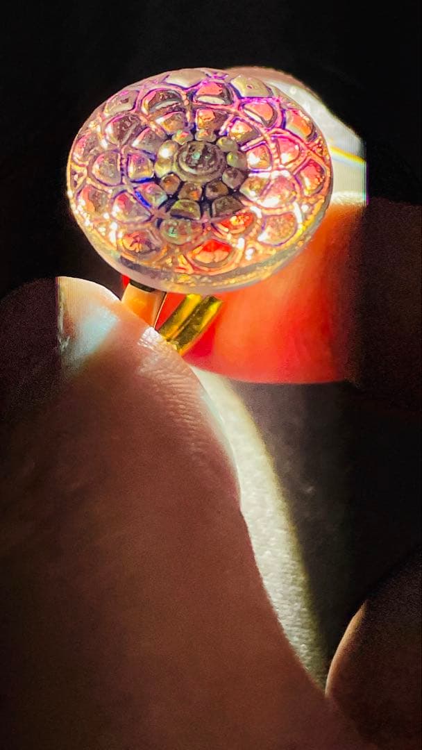 桃蓮玉✨現品のみ‼️魅惑の七変化魔術曼荼羅リング✨