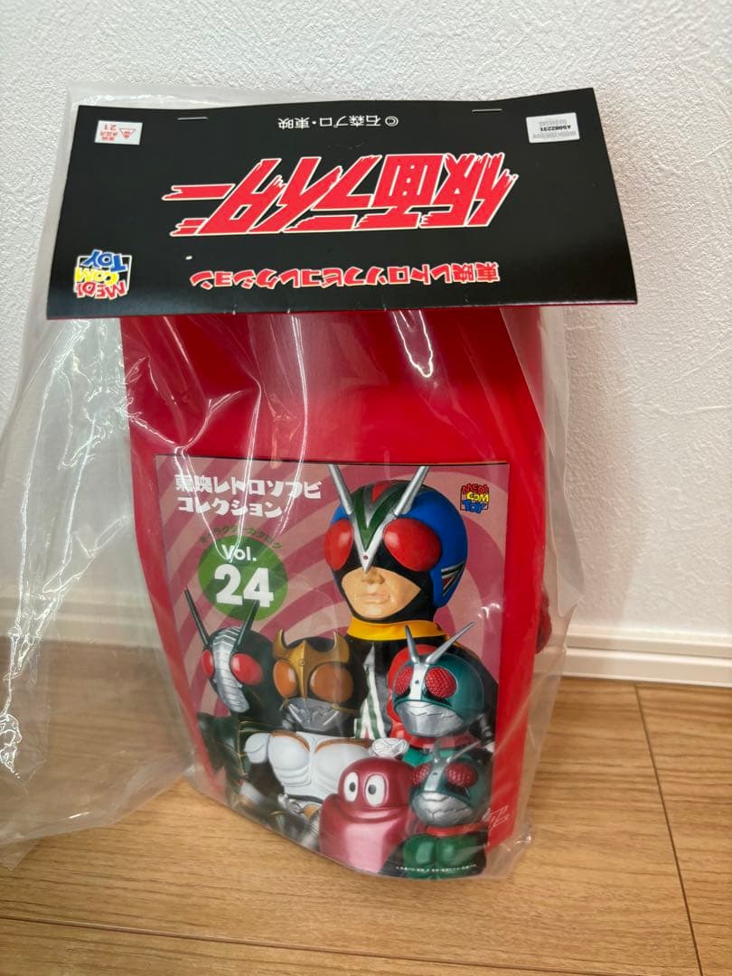 仮面ライダー新2号　細ライン　東宝レトロソフビコレクション