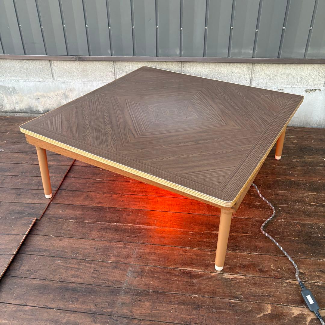 C4 昭和レトロ 花柄やぐらこたつ 小泉産業 リバーシブル天板 動作確認済み