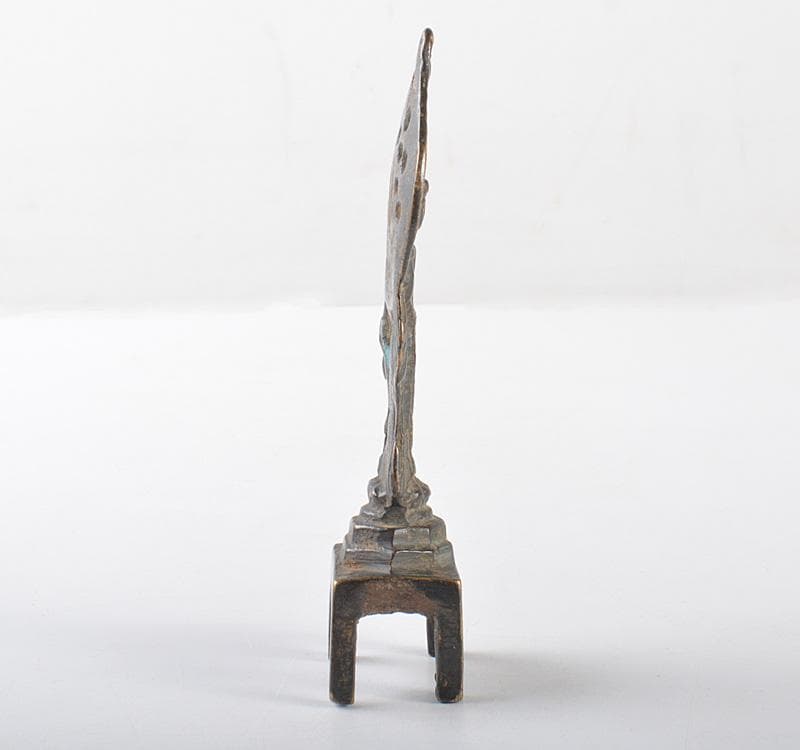 仏教美術　古銅　観音菩薩像　仏像　置物　V　R5244