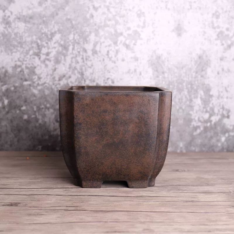 宜興紫砂鉢 四方抽角鉢 盆栽鉢 植木鉢 小品盆栽鉢 大品盆栽鉢