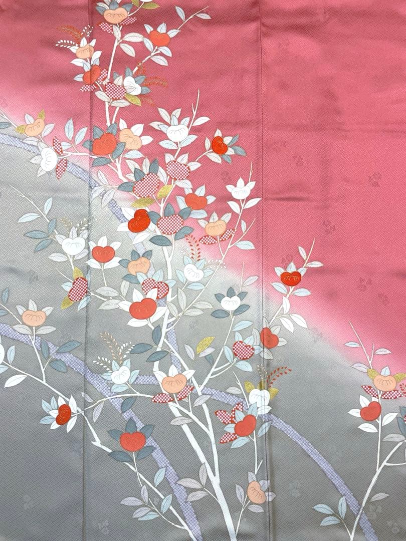 梅乃【148】正絹　訪問着　単品　美品　長襦袢付　入卒式　お宮参り　七五三