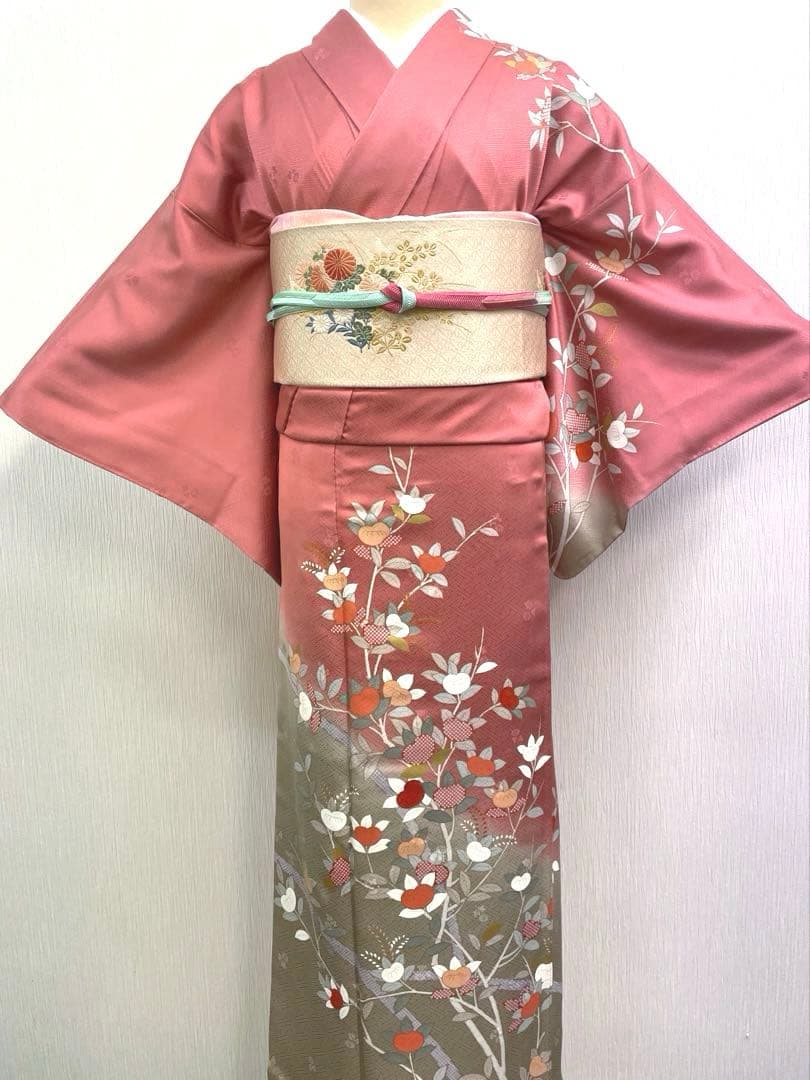 梅乃【148】正絹　訪問着　単品　美品　長襦袢付　入卒式　お宮参り　七五三