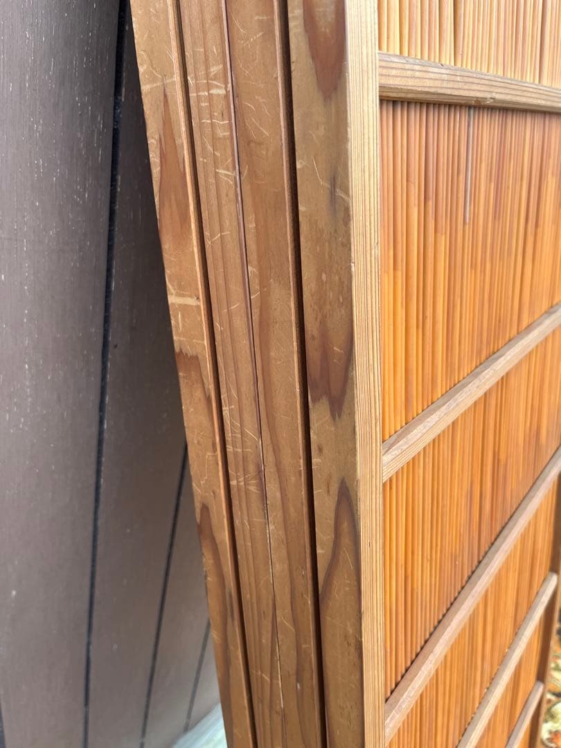 花寄屏風 4枚折 衝立 茶道具 パーテーション 目隠し インテリア 昭和レトロ