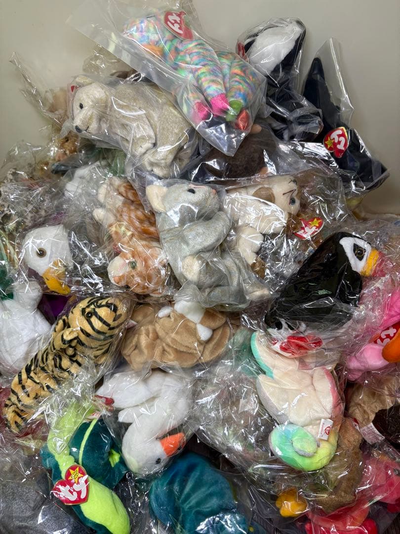 ダブり無し90's ty BEANIE BABYぬいぐるみ72点セット ビーニー