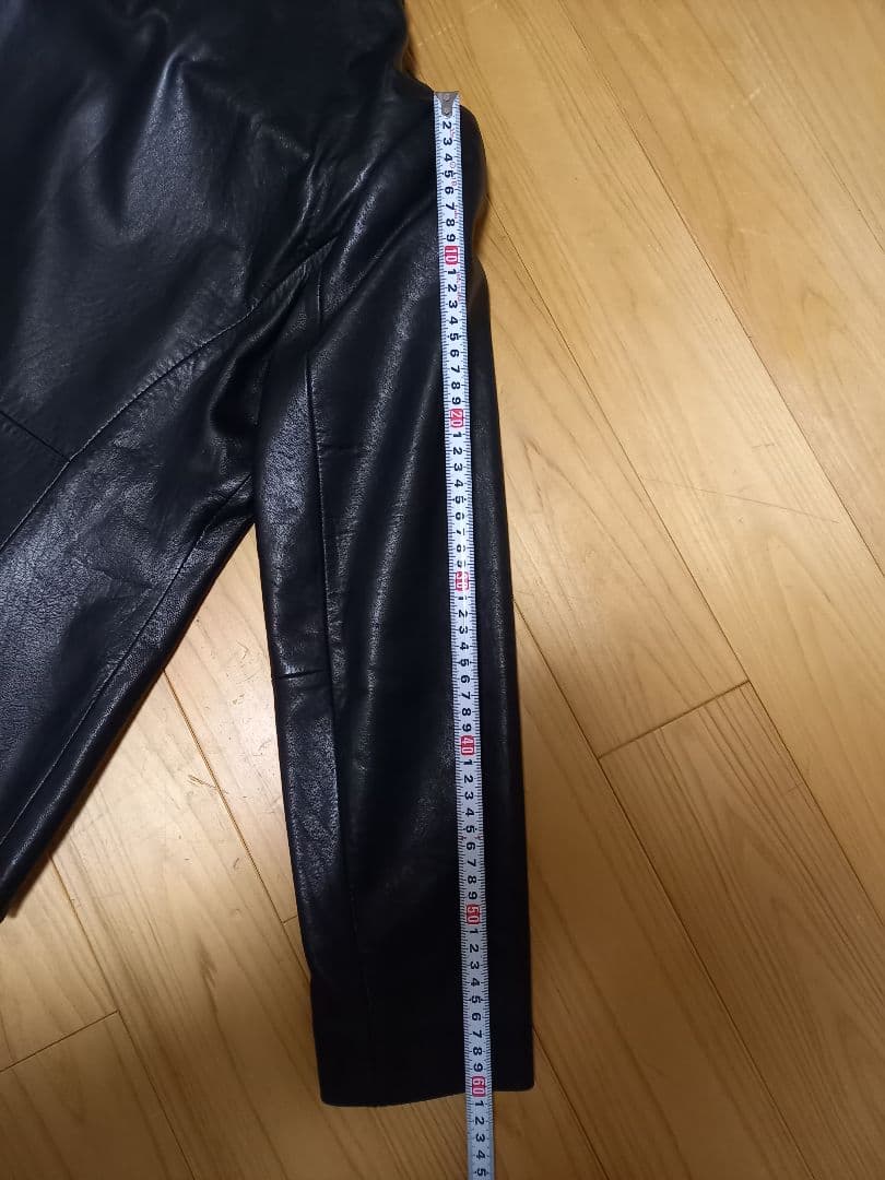 ブラックレザーシングルジャケット