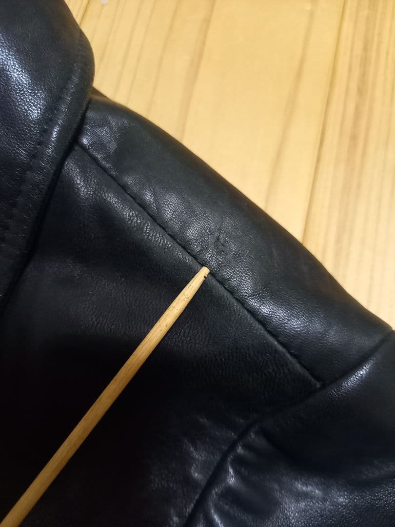 ブラックレザーシングルジャケット