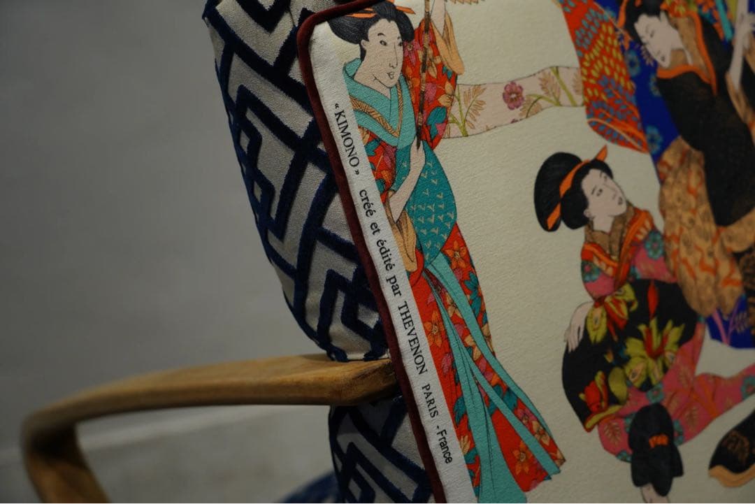 フランス　ビンテージ　ブリッジウッド　ソファ　芸者　1人掛け　着物