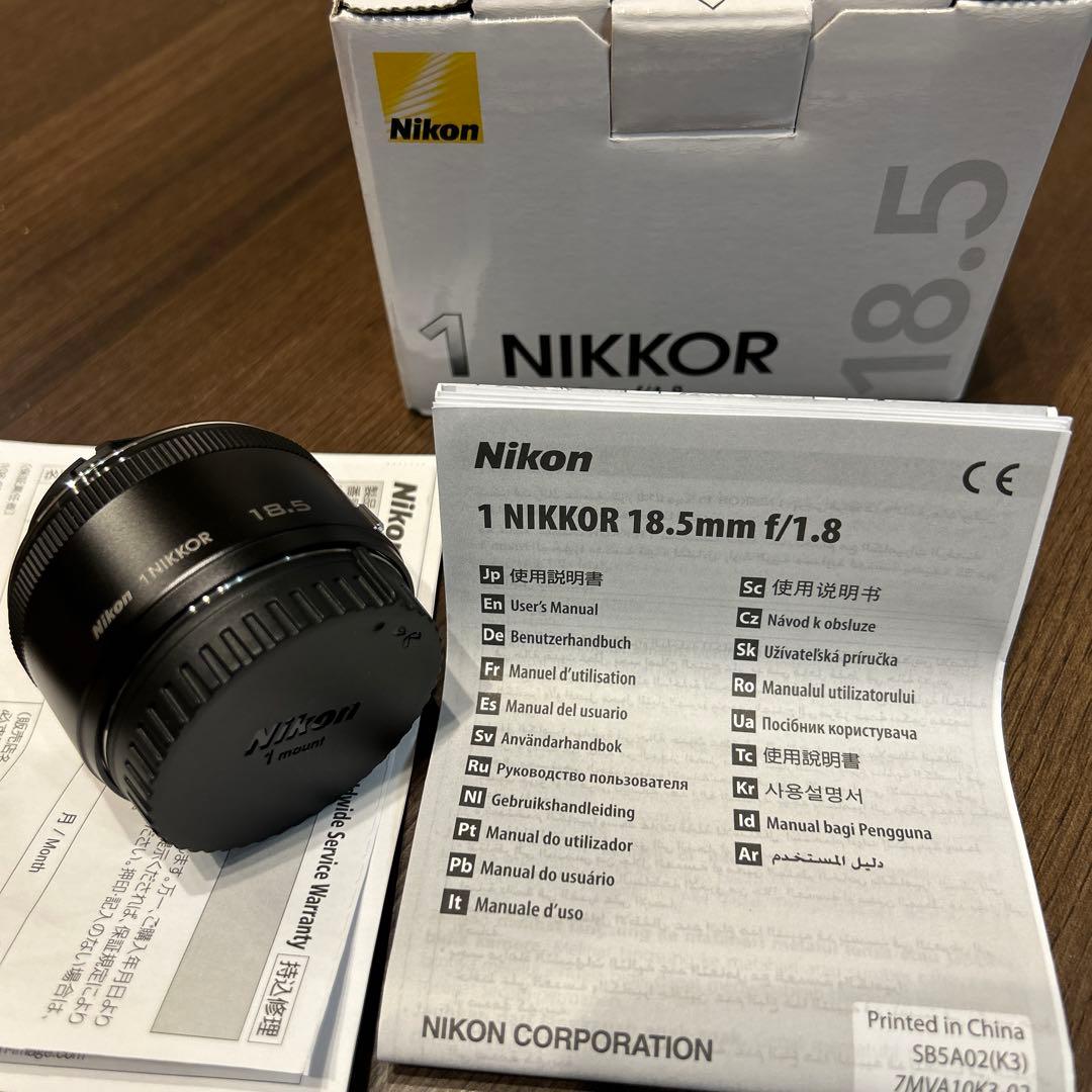 Nikon 1 NIKKOR 18.5mm f/1.8 レンズ
