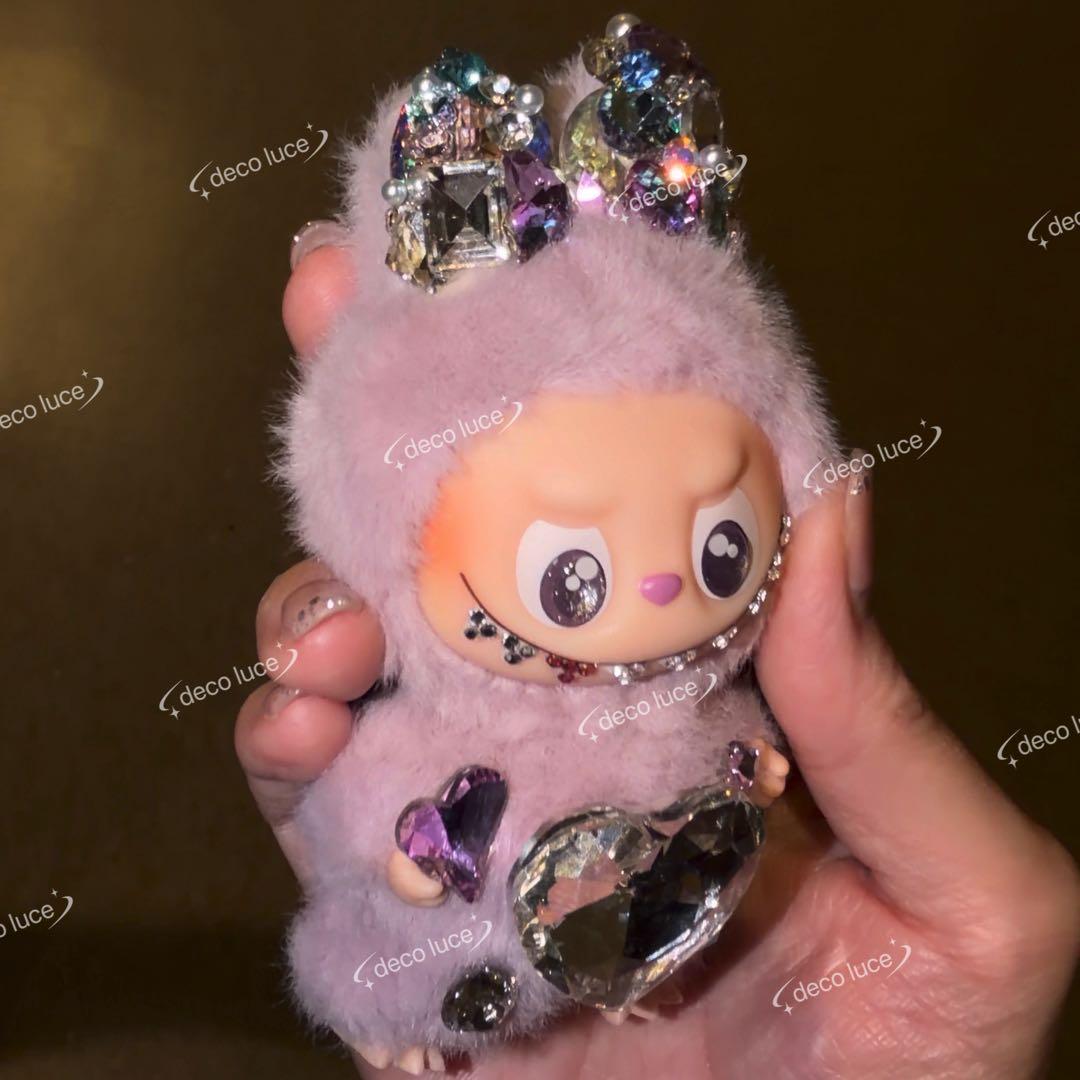 PIN FOR LOVE M スワロフスキー　ラブブ　イニシャル　ミニラブブ