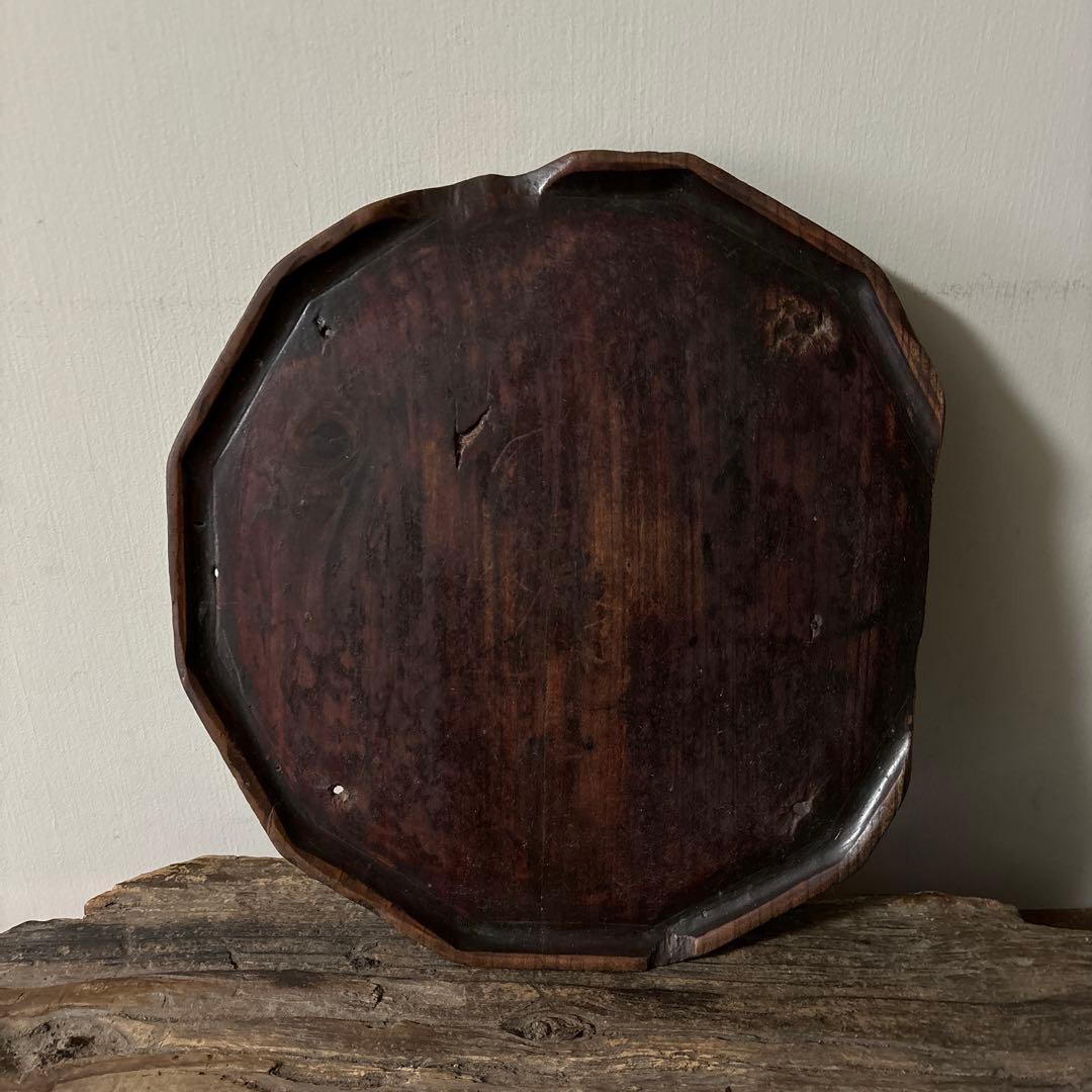 李朝十二角膳天板その69盆.古道具.骨董品.韓国骨董. Antique.酒器盆