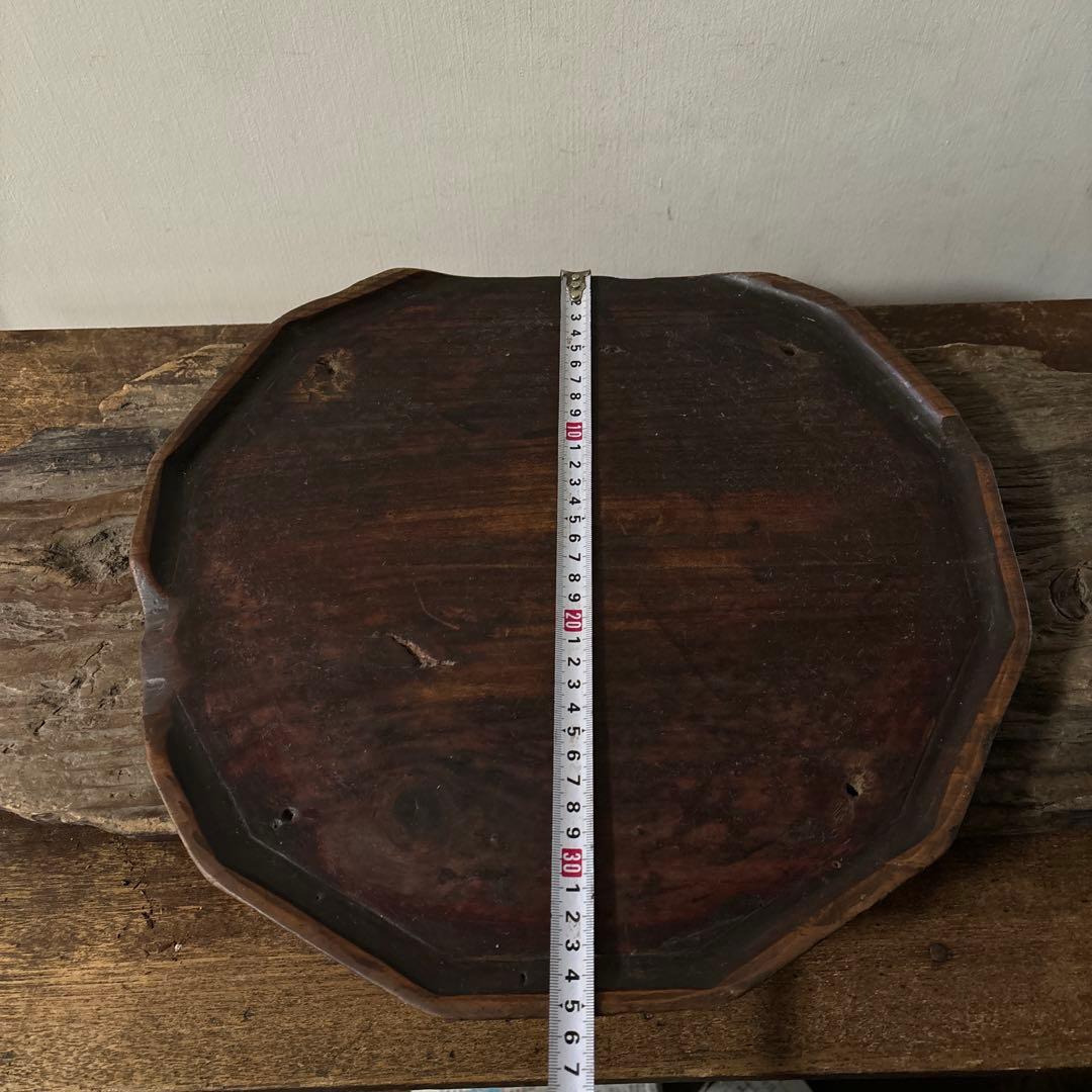 李朝十二角膳天板その69盆.古道具.骨董品.韓国骨董. Antique.酒器盆