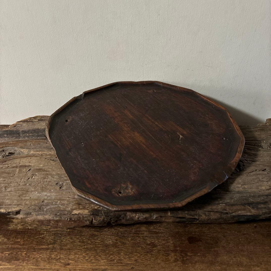 李朝十二角膳天板その69盆.古道具.骨董品.韓国骨董. Antique.酒器盆