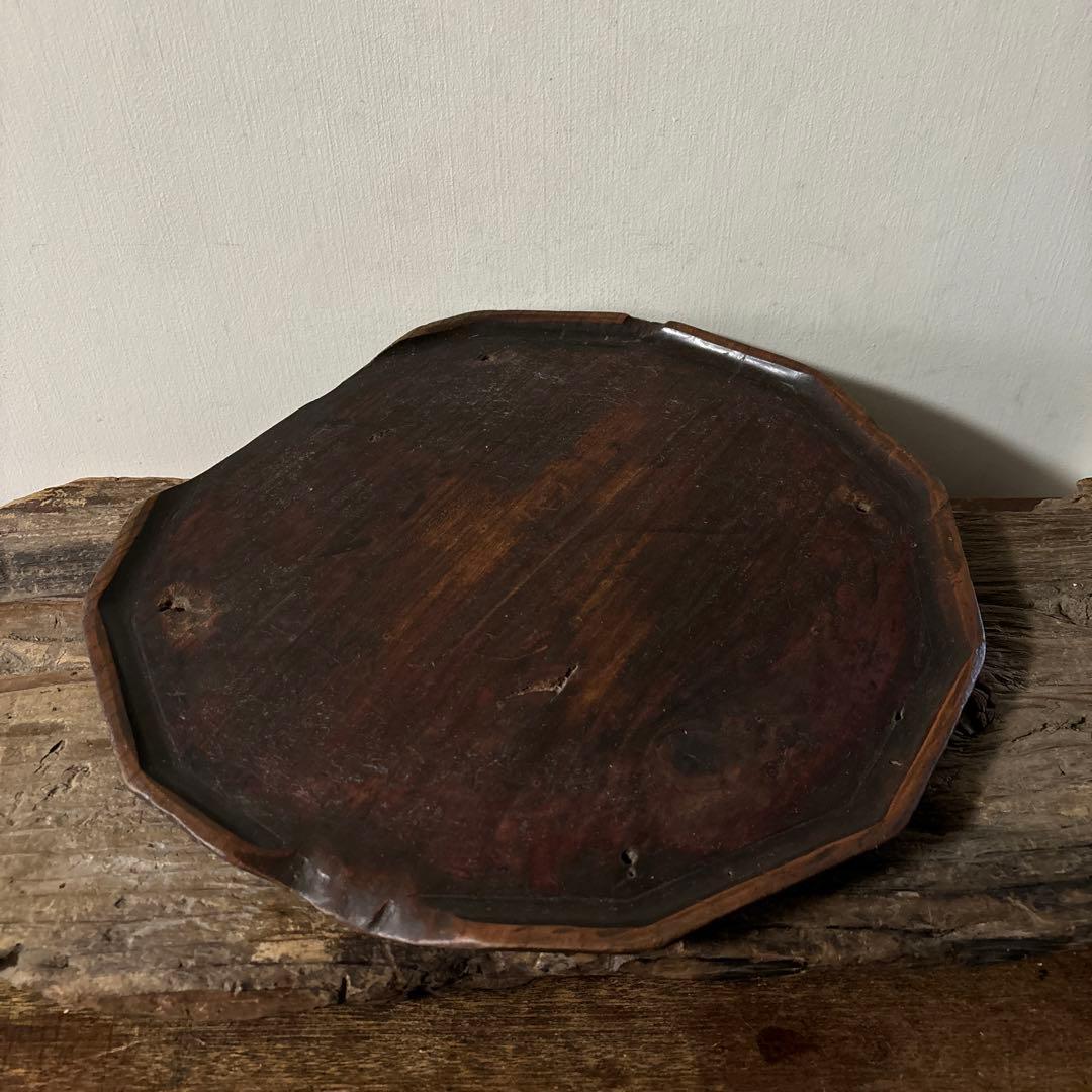 李朝十二角膳天板その69盆.古道具.骨董品.韓国骨董. Antique.酒器盆