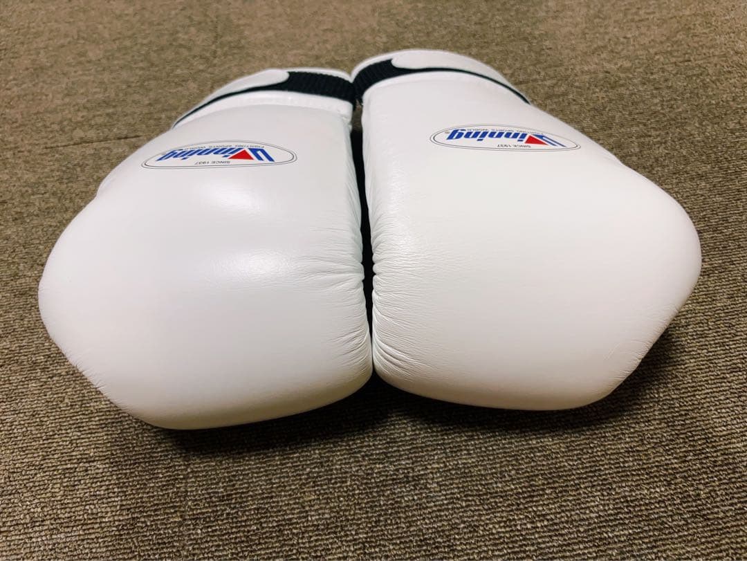 ウイニング　グローブ　14オンス　マジックテープ式　白