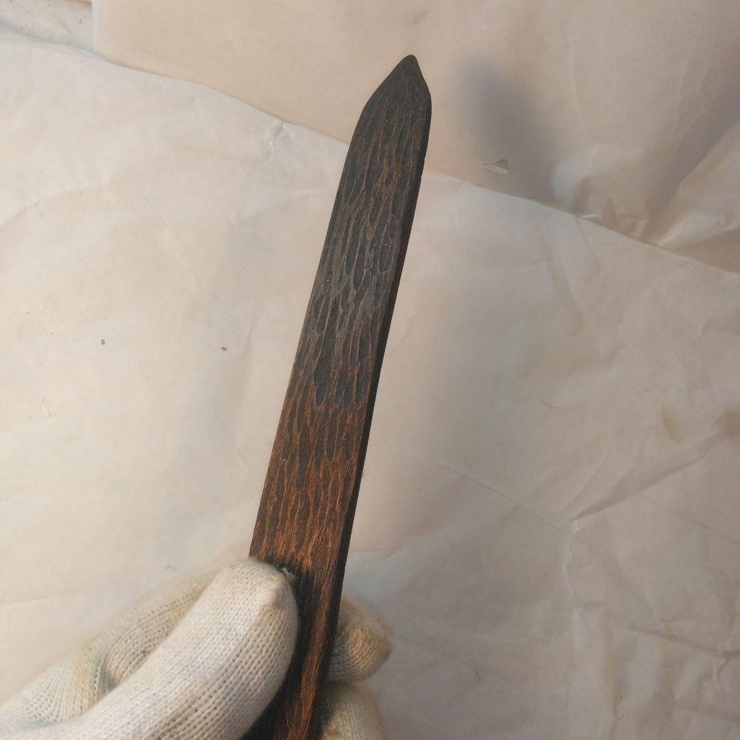 アイヌマキリ　イクパスイ　木製魚の彫刻　北海道　骨董昭和。