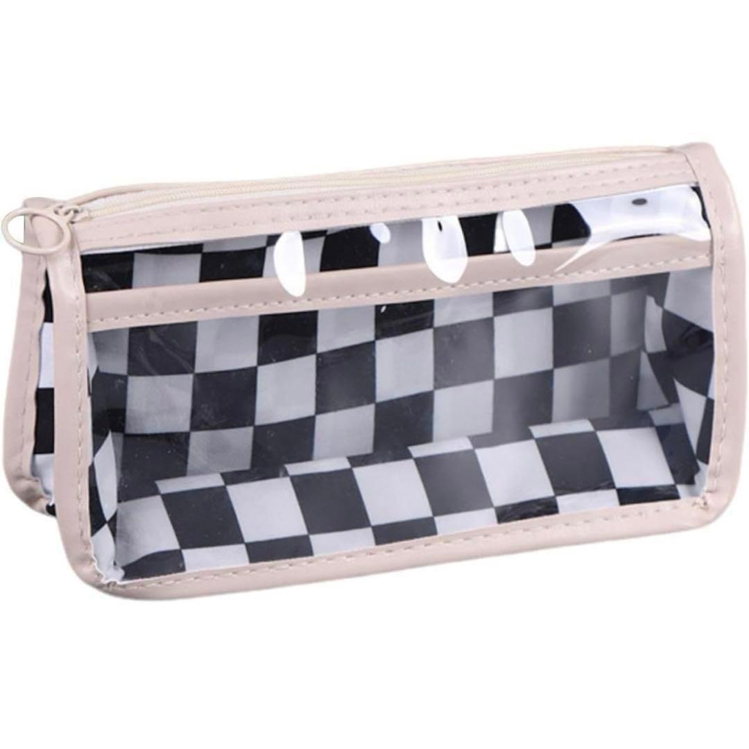 鉛筆ポーチ、ジッパー付き透明鉛筆ポーチ 入学 入社 文房具 筆箱 学生