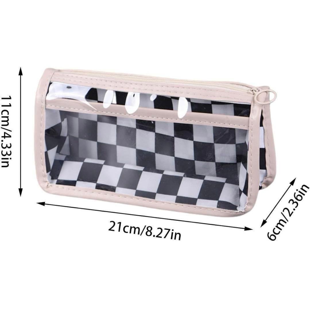 鉛筆ポーチ、ジッパー付き透明鉛筆ポーチ 入学 入社 文房具 筆箱 学生