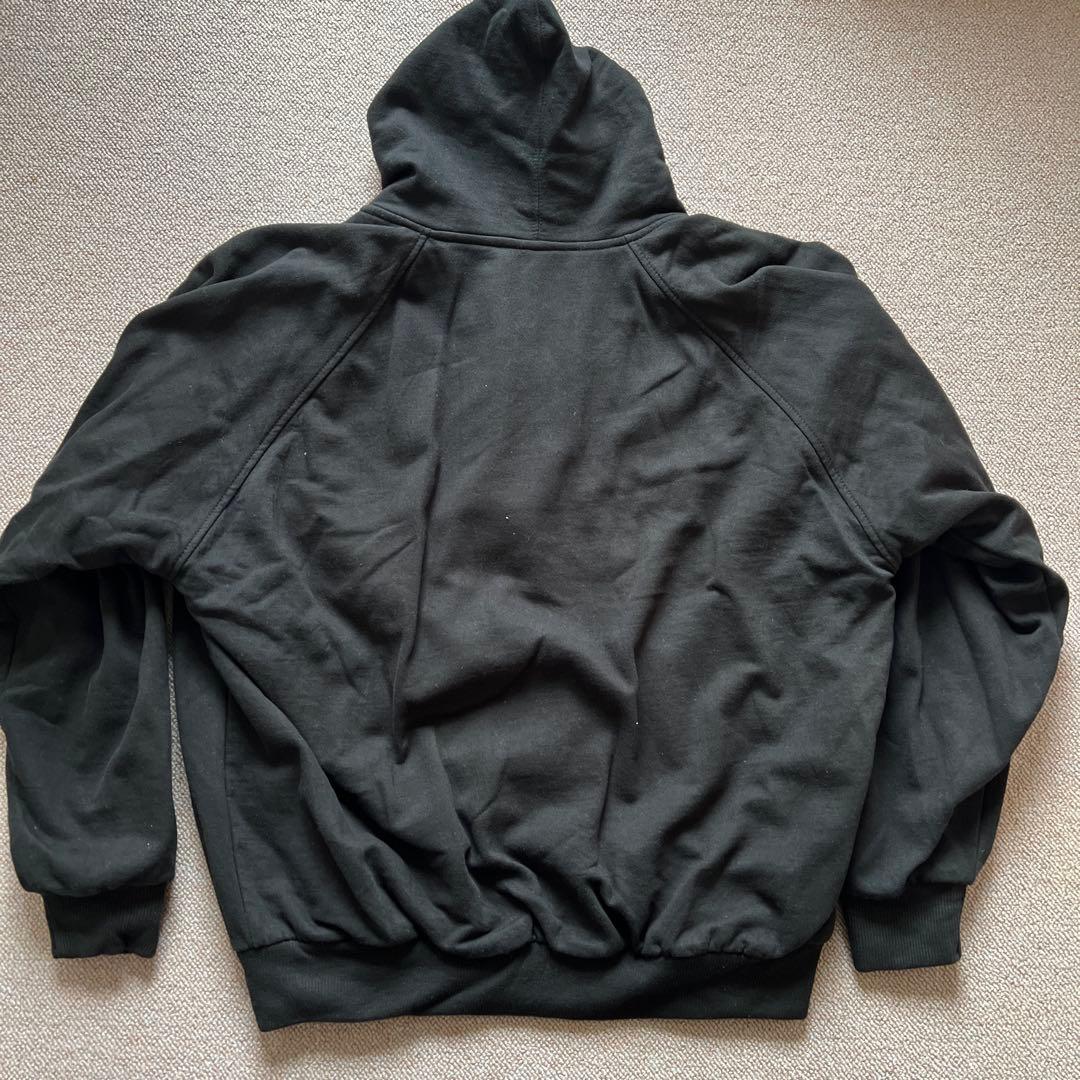 90sUSAダブルフェイスジップアップパーカーヘビーウエイト黒