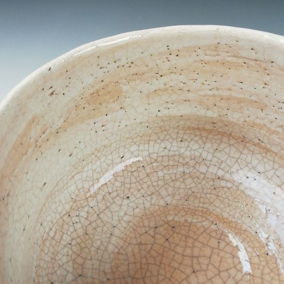 Ｔ５１８　茶碗　『柿画』『楽入窯　吉村楽入』　共箱　抹茶碗　茶道具