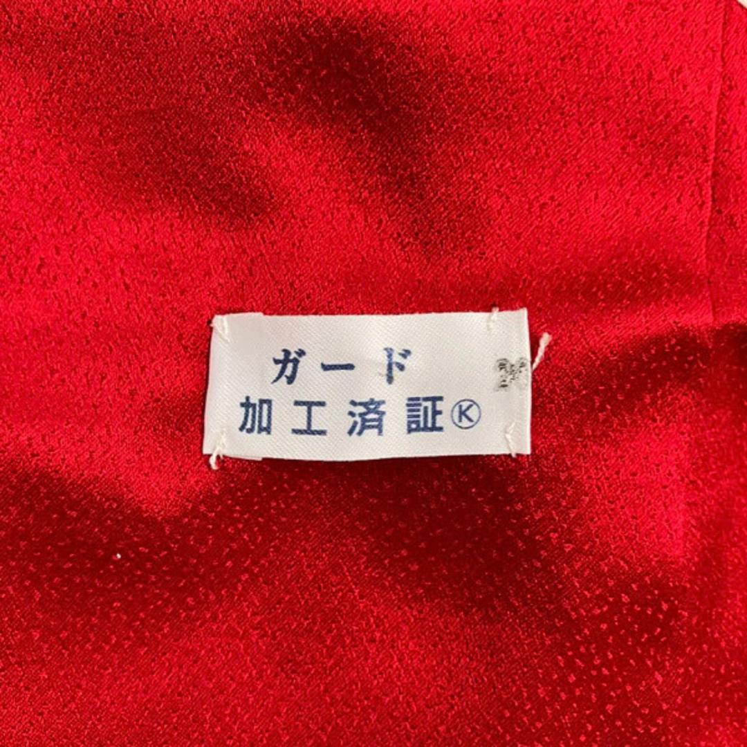 【お得品】 振袖セット 成人式 正絹 振袖 花柄 桜 赤 S87 ●