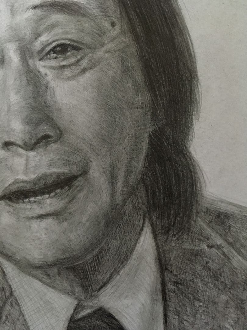 武田鉄矢 金八先生 似顔絵 （鉛筆画） 最終価格