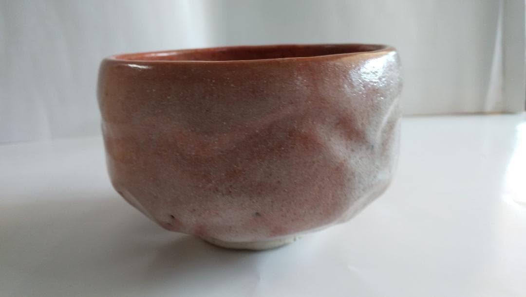 赤茶碗 加藤竹宝 茶道具  抹茶碗 茶碗 共箱 茶道具 美品 です。