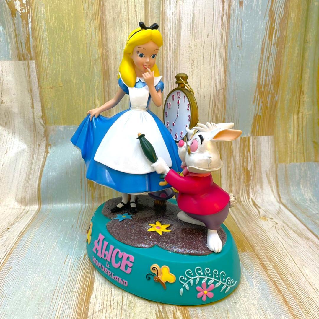 激レア★不思議の国のアリス Alice 白うさぎ 時計 ビッグフィギュア